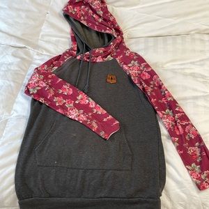 Pink Floral Hoodie Alaska Chicks Co